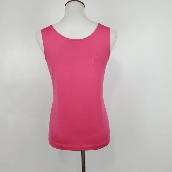 Chico's Pink Stretchy Tank Top Chico's Size 0, US S/4 - Picture 6 of 10